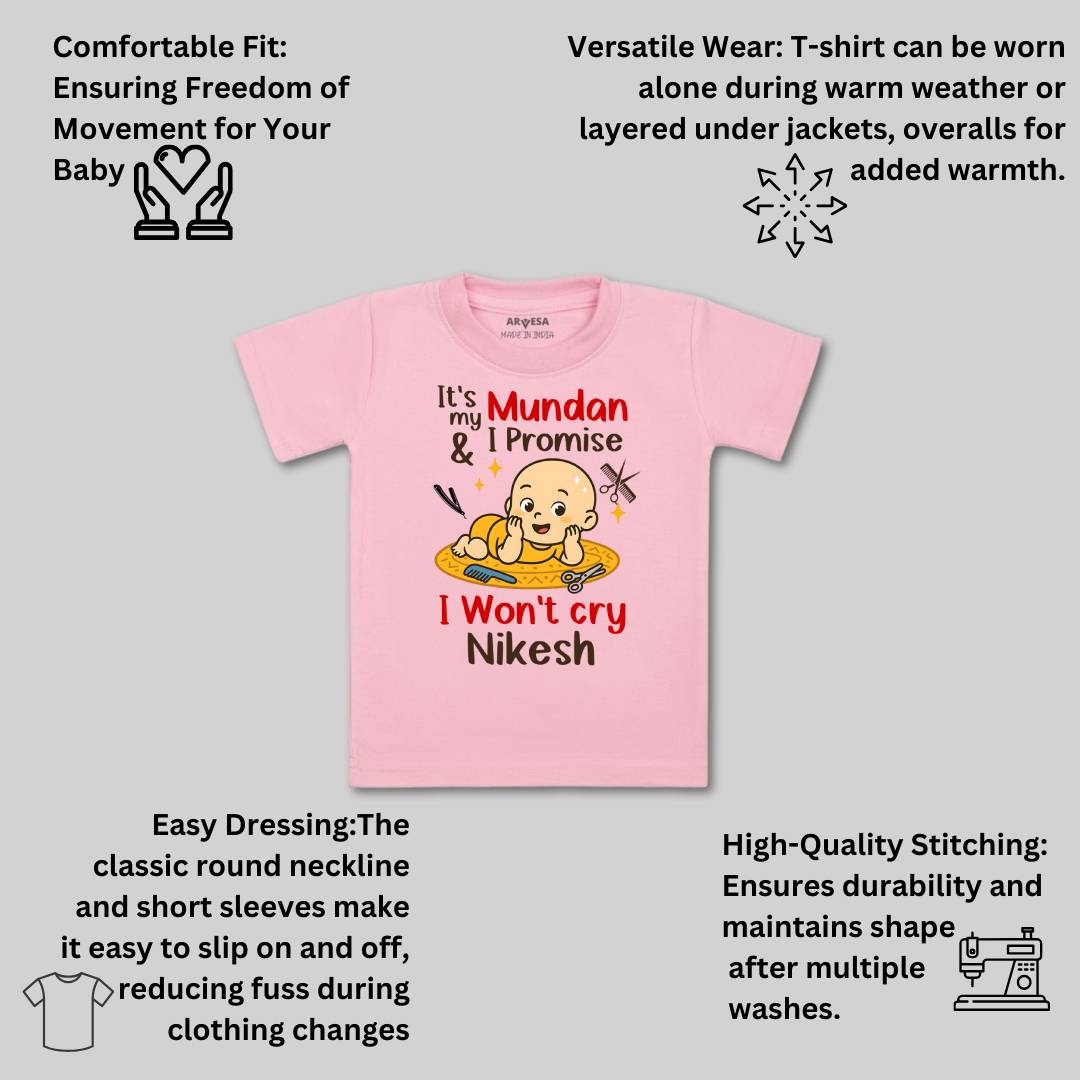 Arvesa Its Mundan I wont Cry Baby Boy & Girl Dress