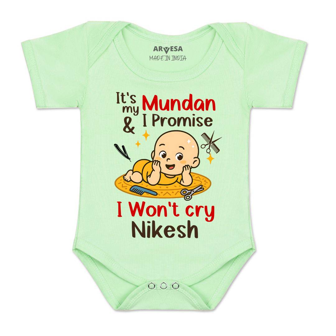 Arvesa Its Mundan I wont Cry Baby Boy & Girl Dress