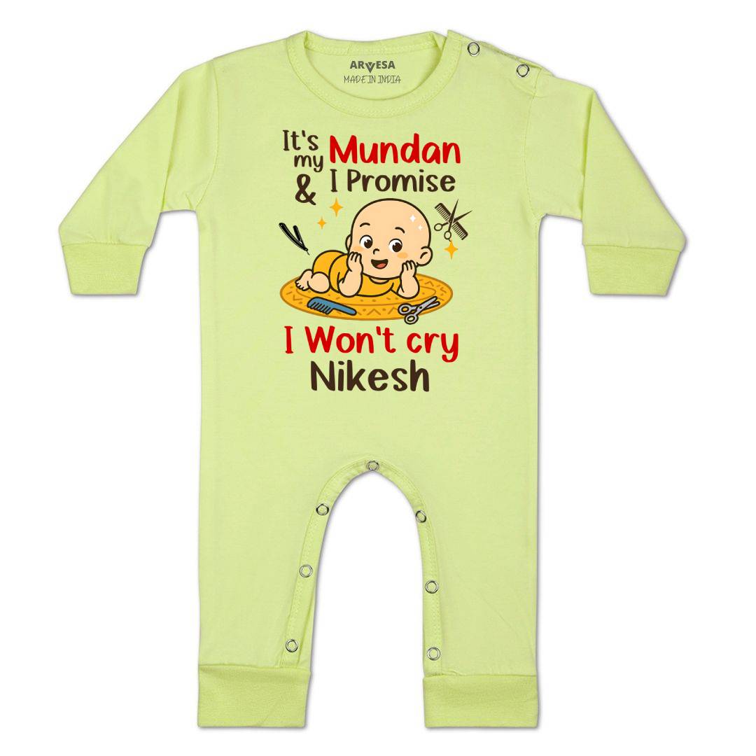 Arvesa Its Mundan I wont Cry Baby Boy & Girl Dress