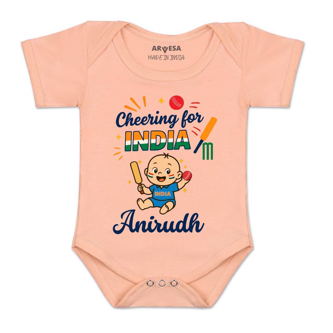 Arvesa Cheering For India Baby Boy & Girl Dress
