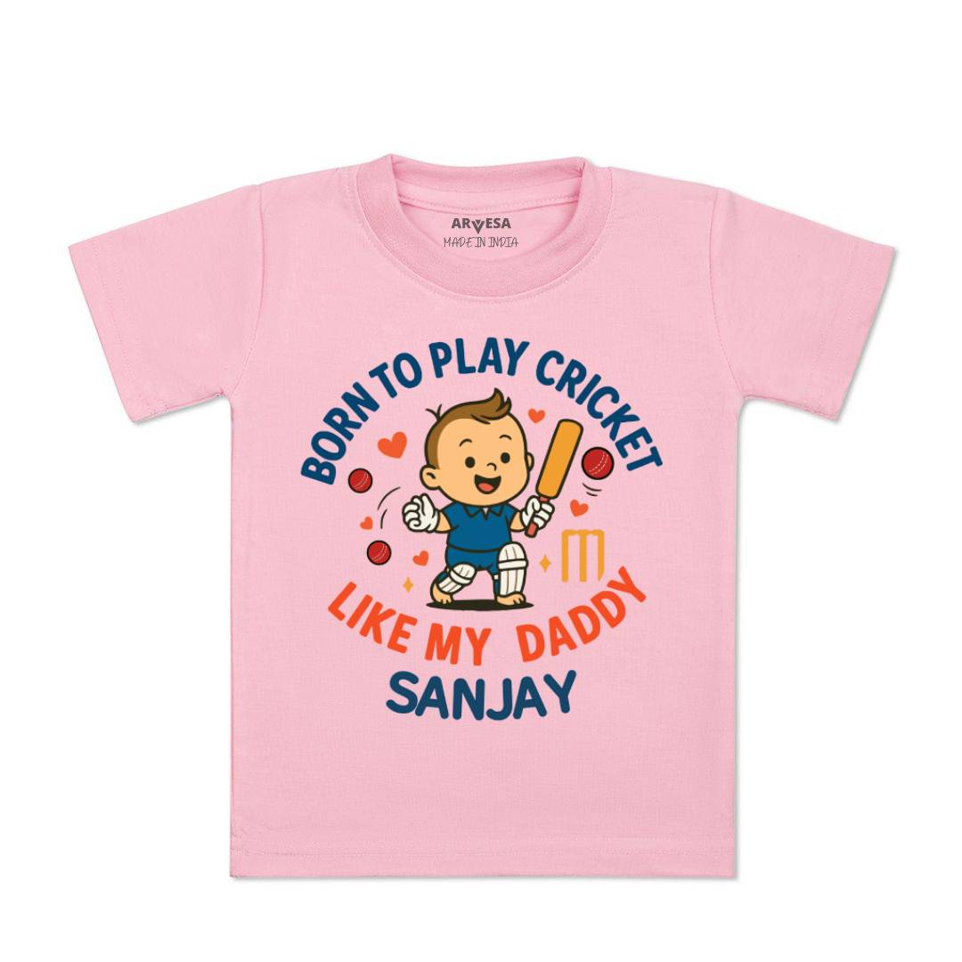Arvesa Born To Play Cricket Baby Boy & Girl Dress