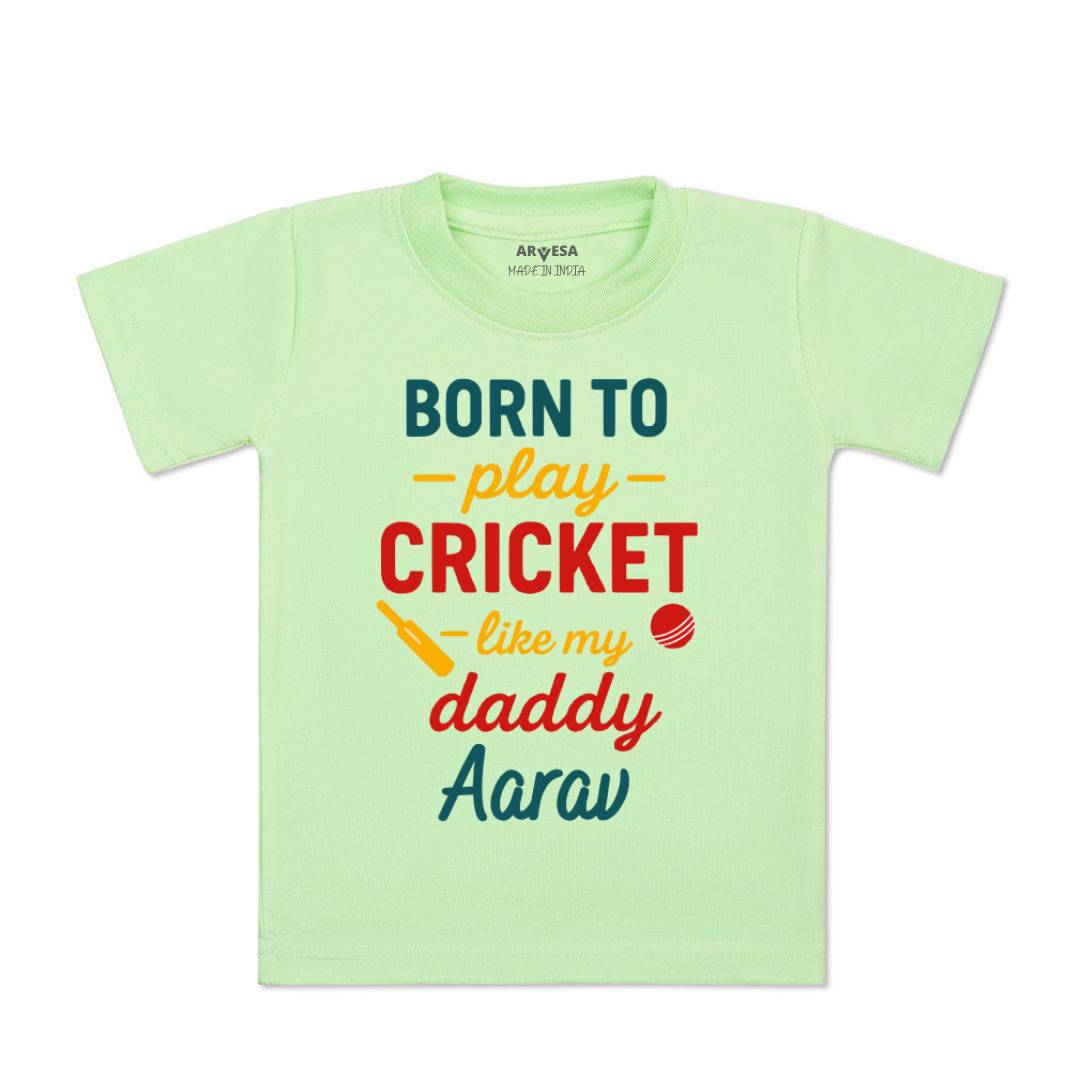 Arvesa Born To Play Cricket Baby Boy & Girl Dress