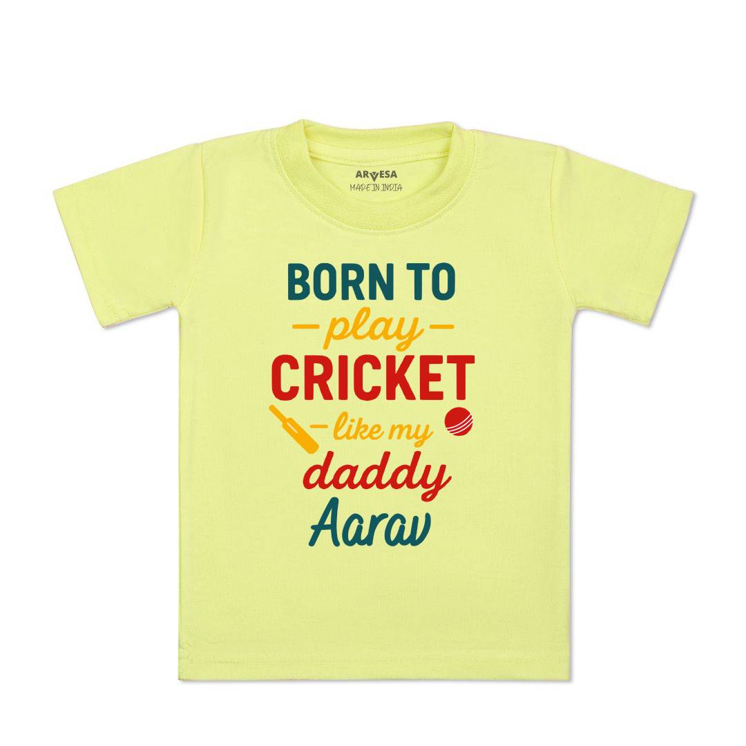 Arvesa Born To Play Cricket Baby Boy & Girl Dress