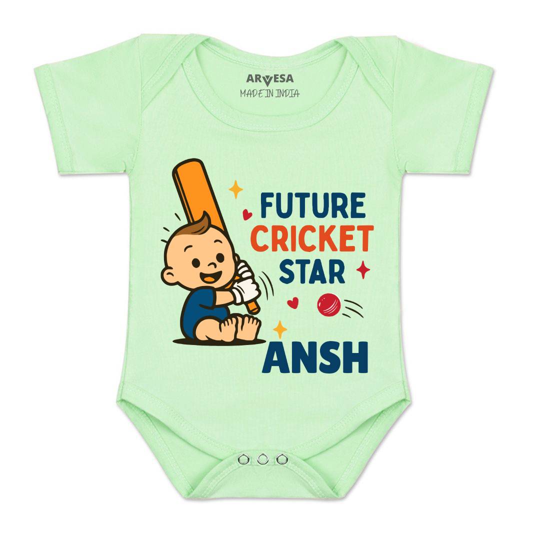 Arvesa Future Cricketer Star Baby Boy & Girl Dress
