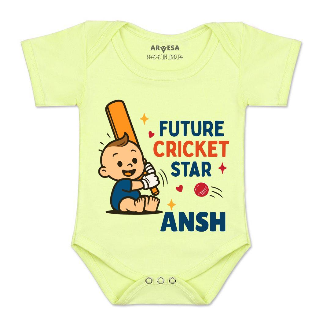 Arvesa Future Cricketer Star Baby Boy & Girl Dress