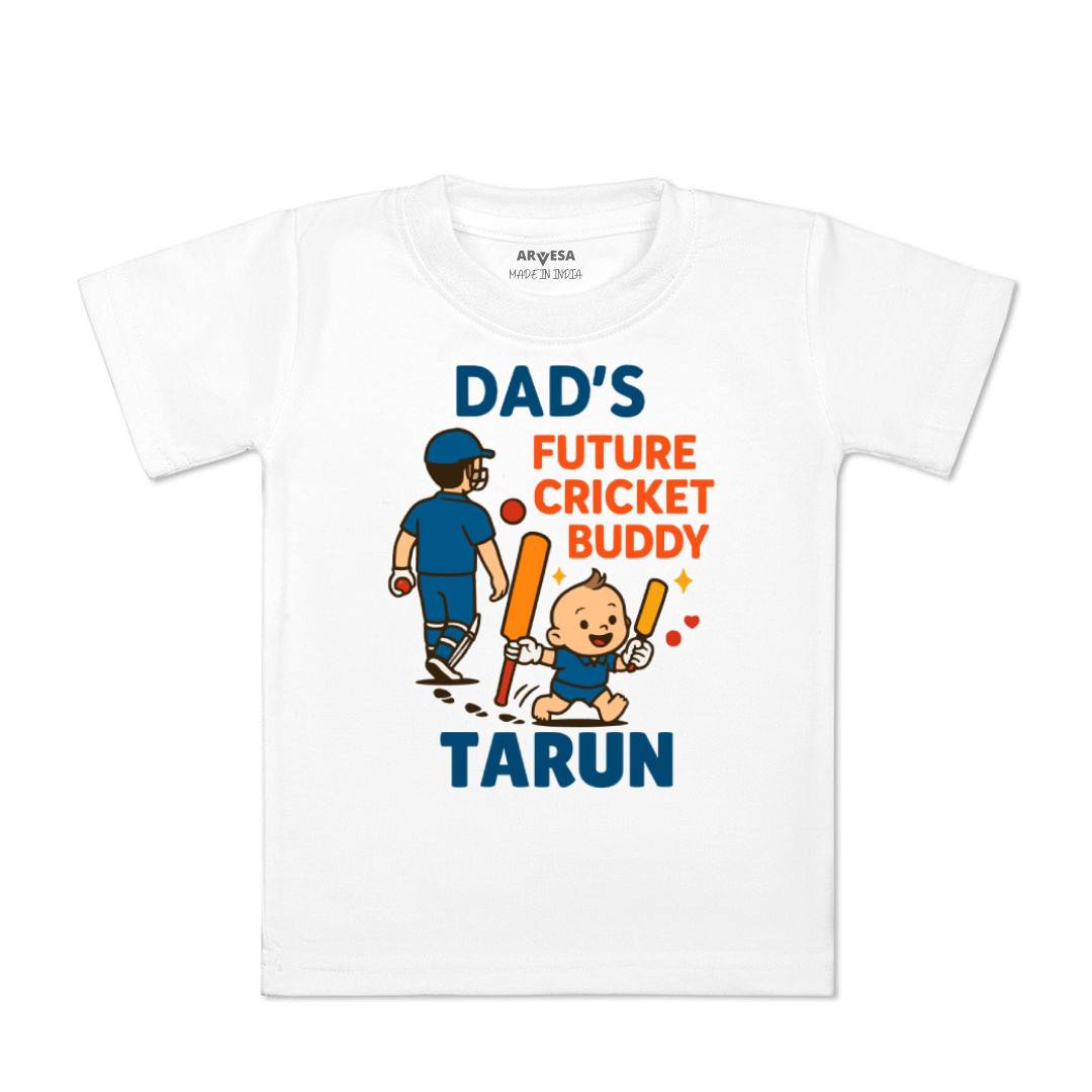 Arvesa Dad's Future Cricket Buddy Baby Boy & Girl Dress