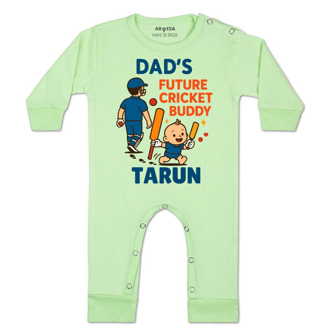 Arvesa Dad's Future Cricket Buddy Baby Boy & Girl Dress