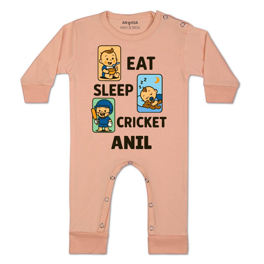 Arvesa Eat Sleep Cricket Baby Boy & Girl Dress