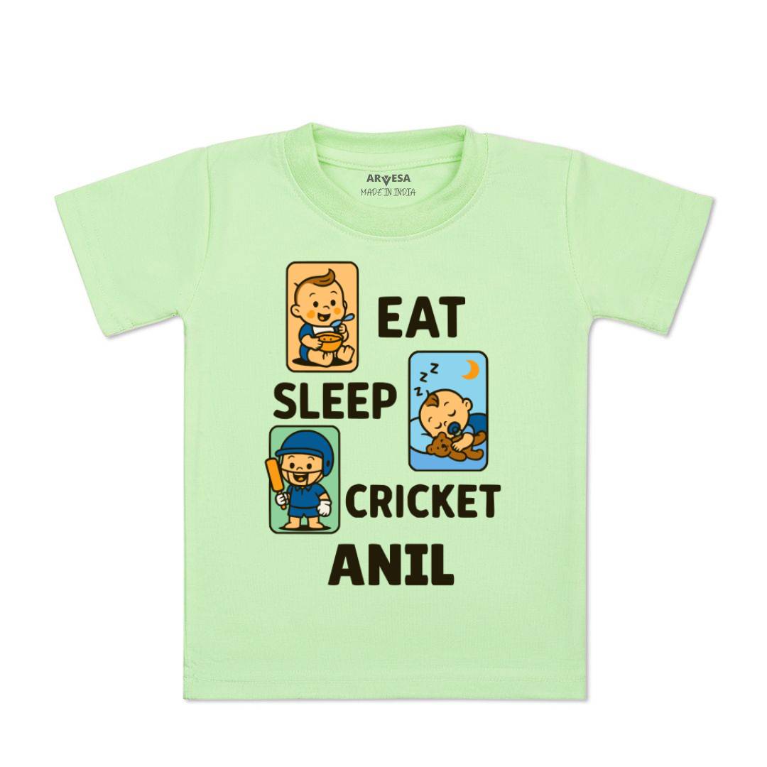 Arvesa Eat Sleep Cricket Baby Boy & Girl Dress