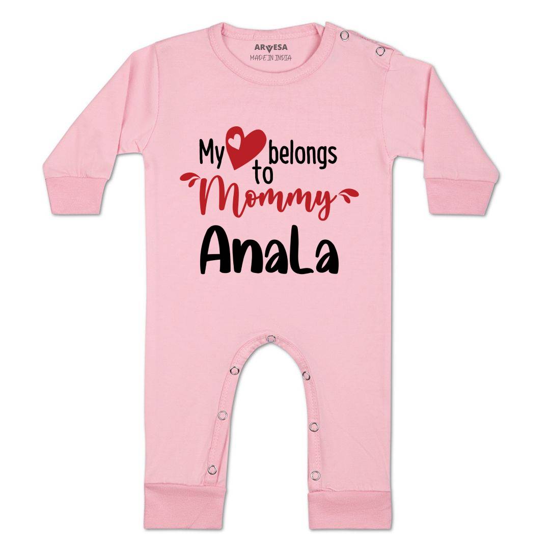 Arvesa My Heart Beling To Mommy Baby Boy & Girl Dress