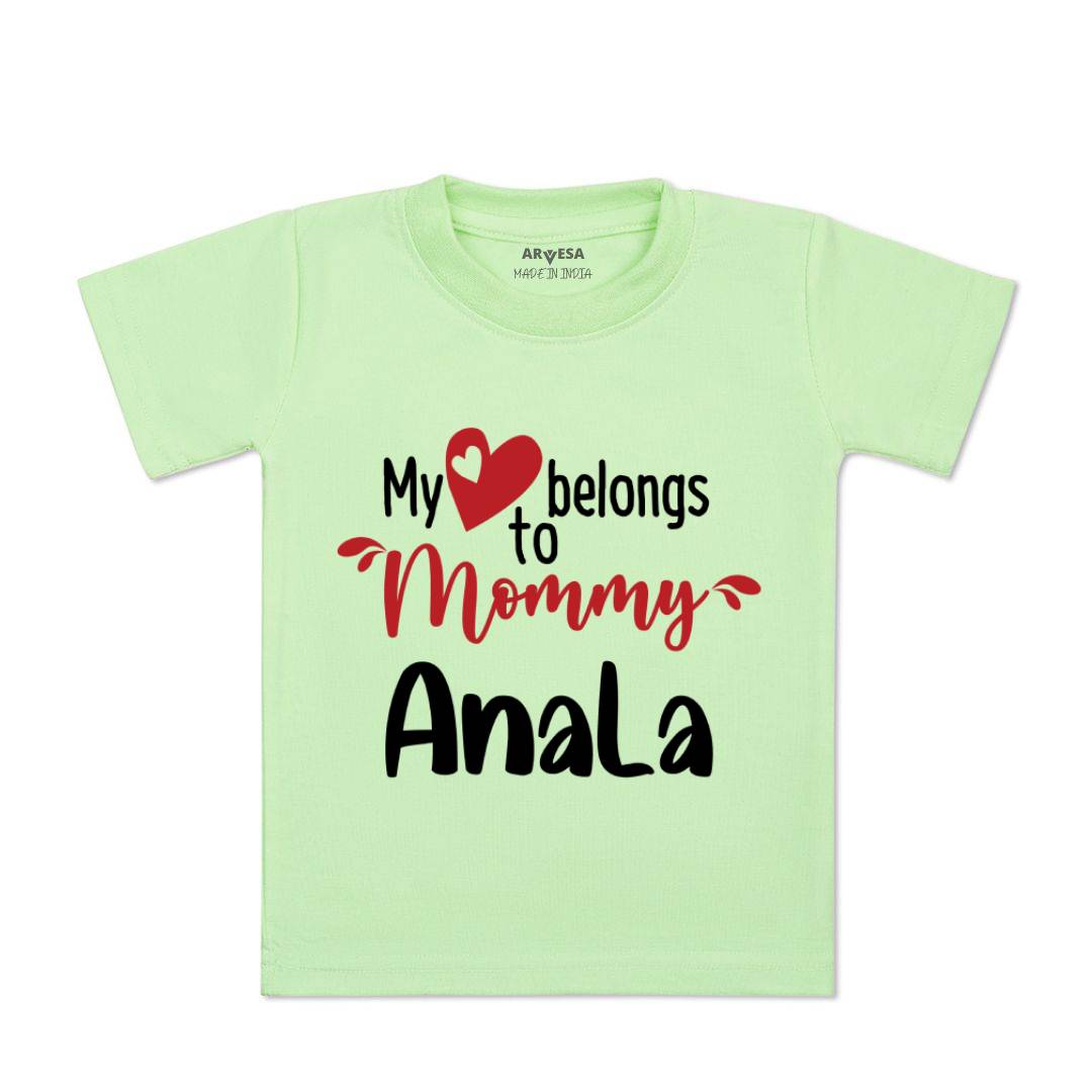 Arvesa My Heart Beling To Mommy Baby Boy & Girl Dress