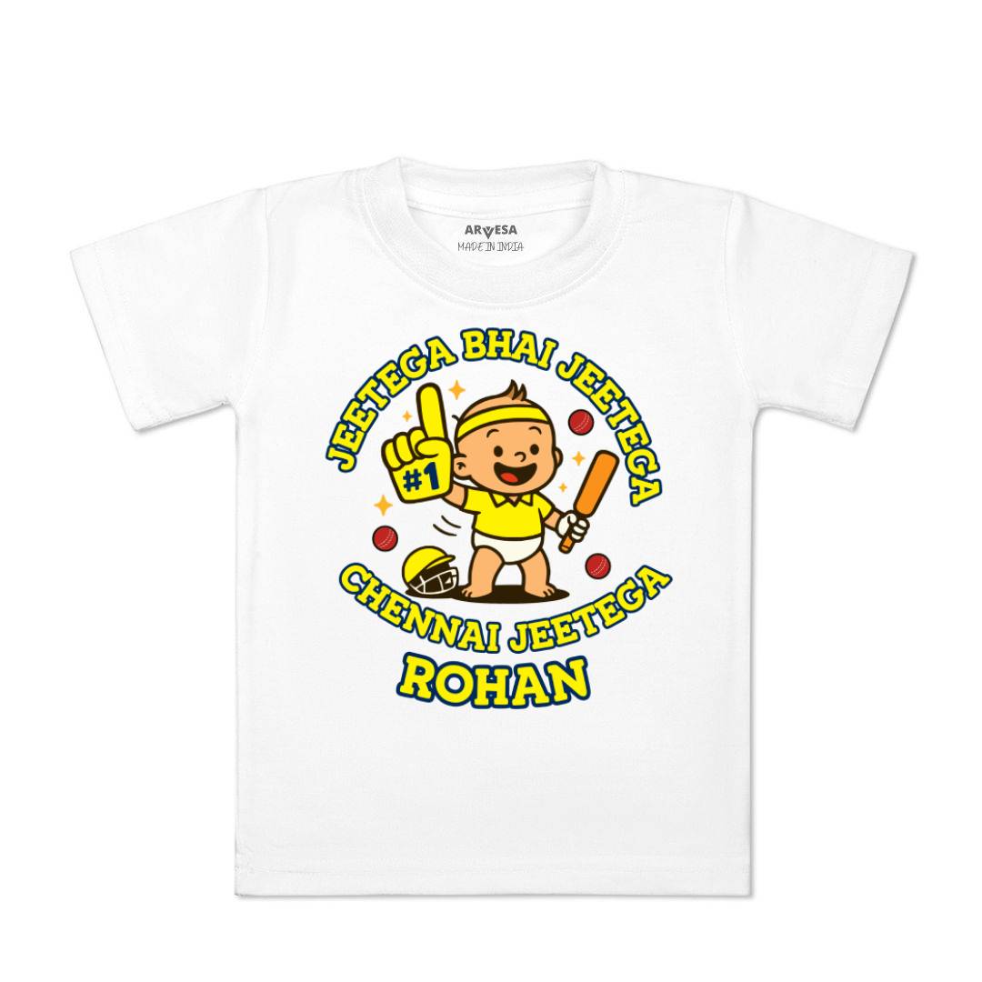 Arvesa Jeetega Bhai Jeetega Chennai Jeetega Baby Boy & Girl Dress