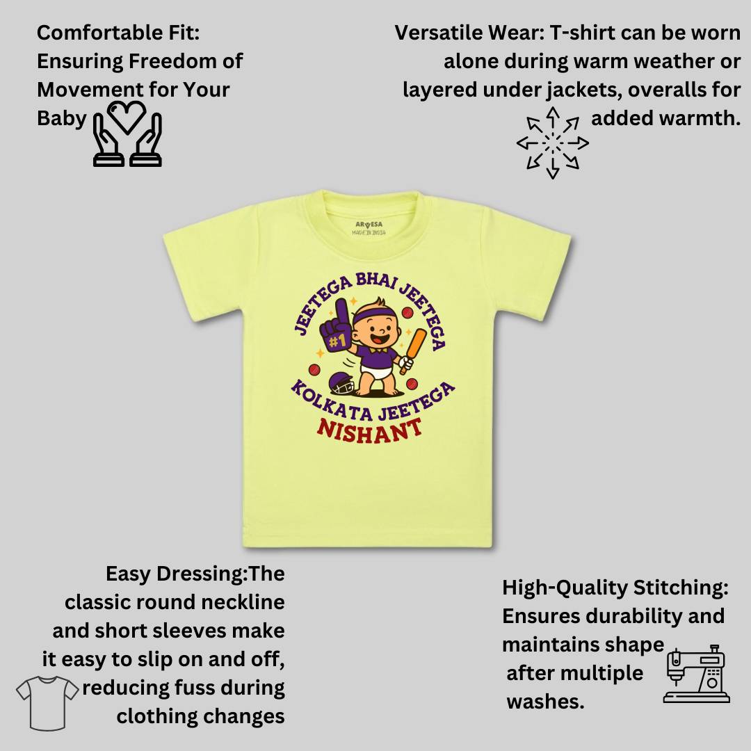 Arvesa Jeetega Bhai Jeetega Kolkata Jeetega Baby Boy & Girl Dress