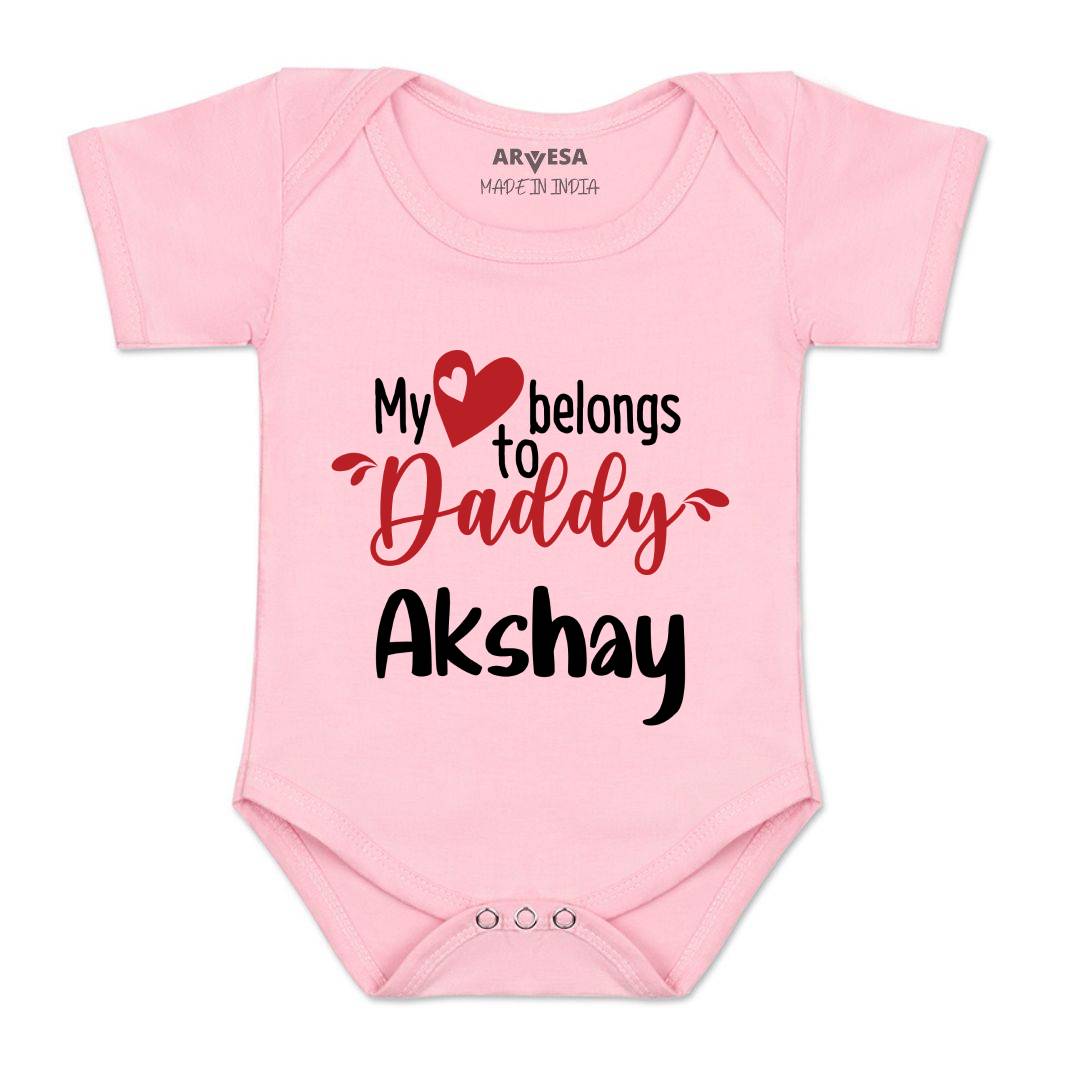 Arvesa My Heart Belong to Daddy Baby Boy & Girl Dress