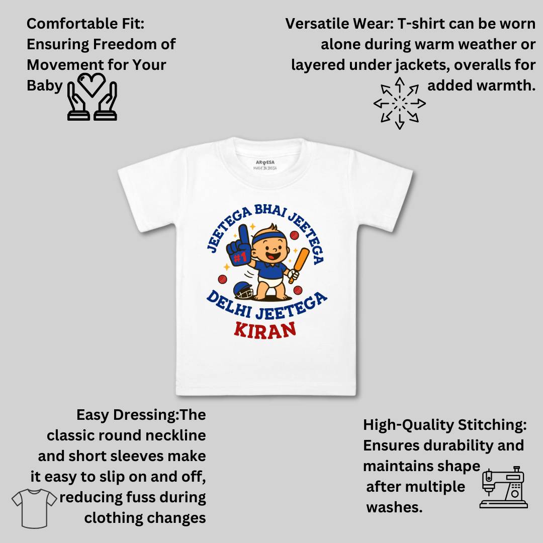 Arvesa Jeetega Bhai Jeetega Delhi Jeetega Baby Boy & Girl Dress
