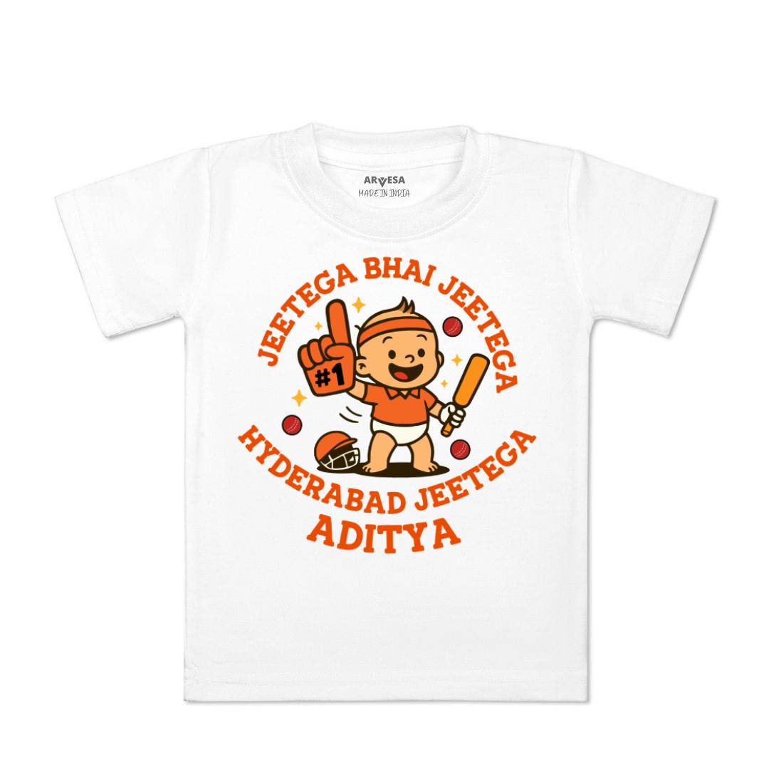 Arvesa Jeetega Bhai Jeetega Hyderabad Jeetega Baby Boy & Girl Dress