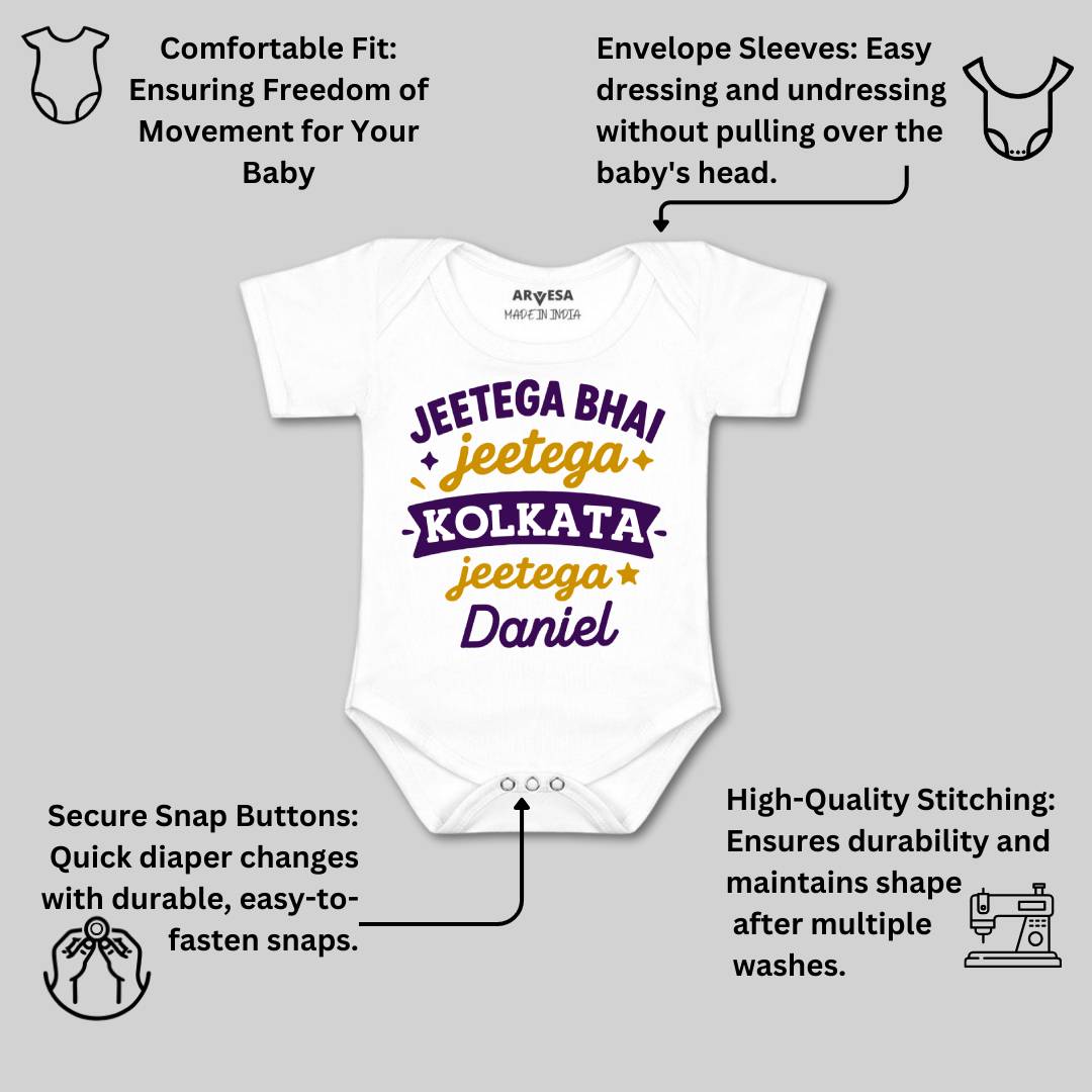 Arvesa Jeetega Bhai Jeetega Kolkata Jeetega Baby Boy & Girl Dress