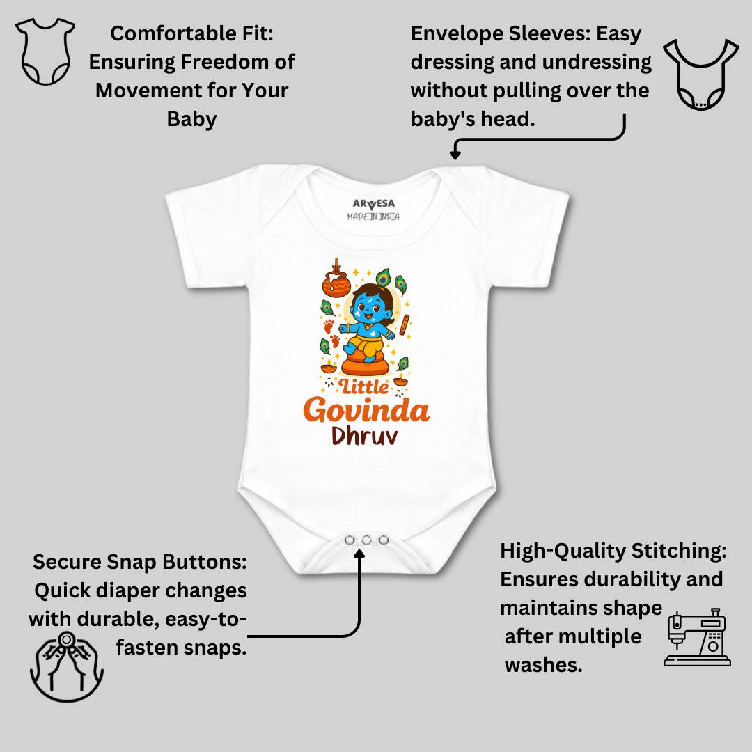 Arvesa My First Janmashtami Baby Boy & Girl Dress