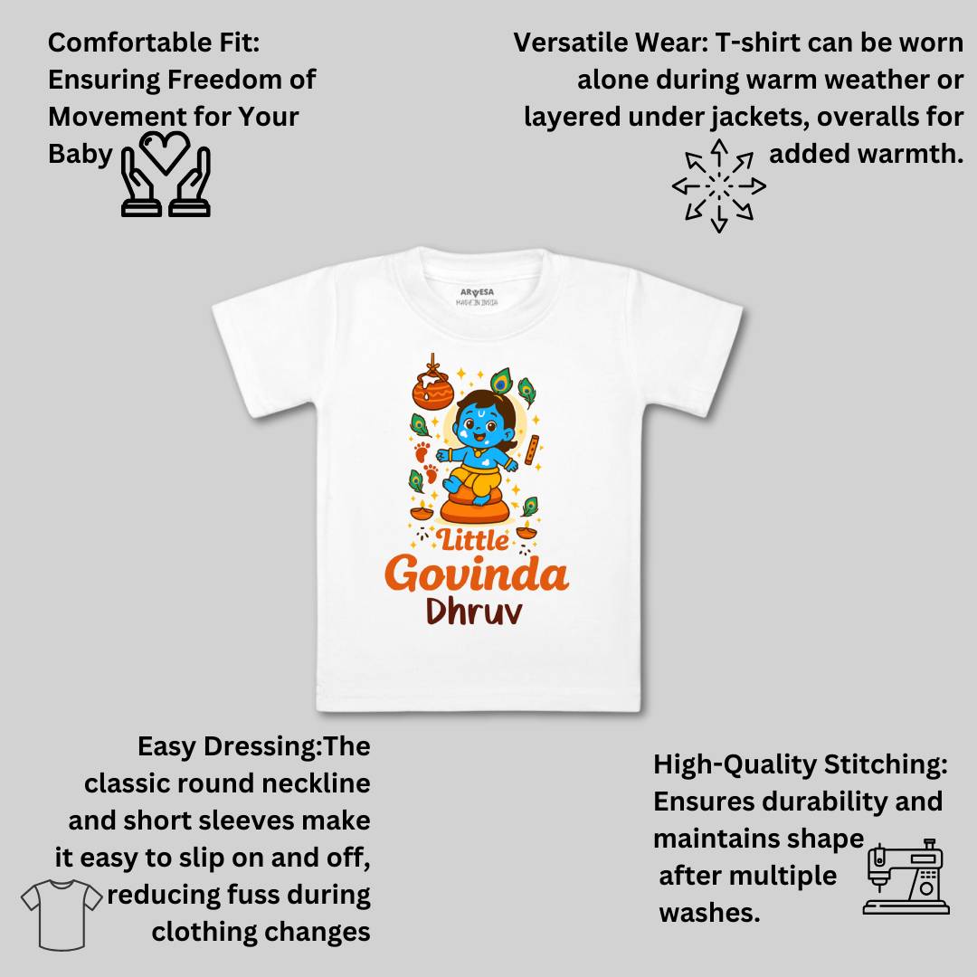 Arvesa My First Janmashtami Baby Boy & Girl Dress