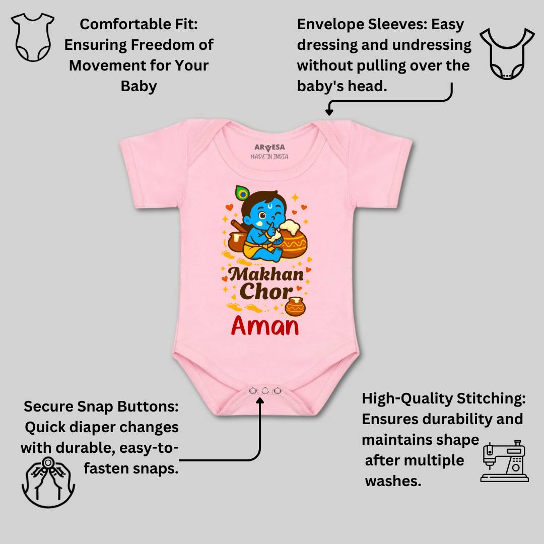 Arvesa My First Janmashtami Baby Boy & Girl Dress