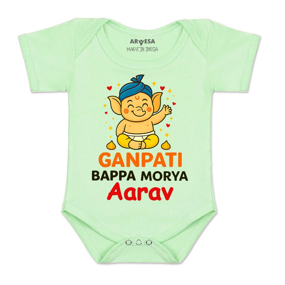 Arvesa My First Ganesh Chaturthi Baby Boy & Girl Dress