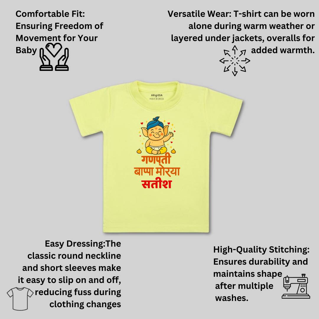 Arvesa My First Ganesh Chaturthi Baby Boy & Girl Dress