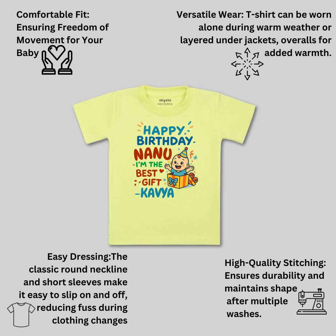 Arvesa Happy Birthday Nanu Baby Boy & Girl Dress