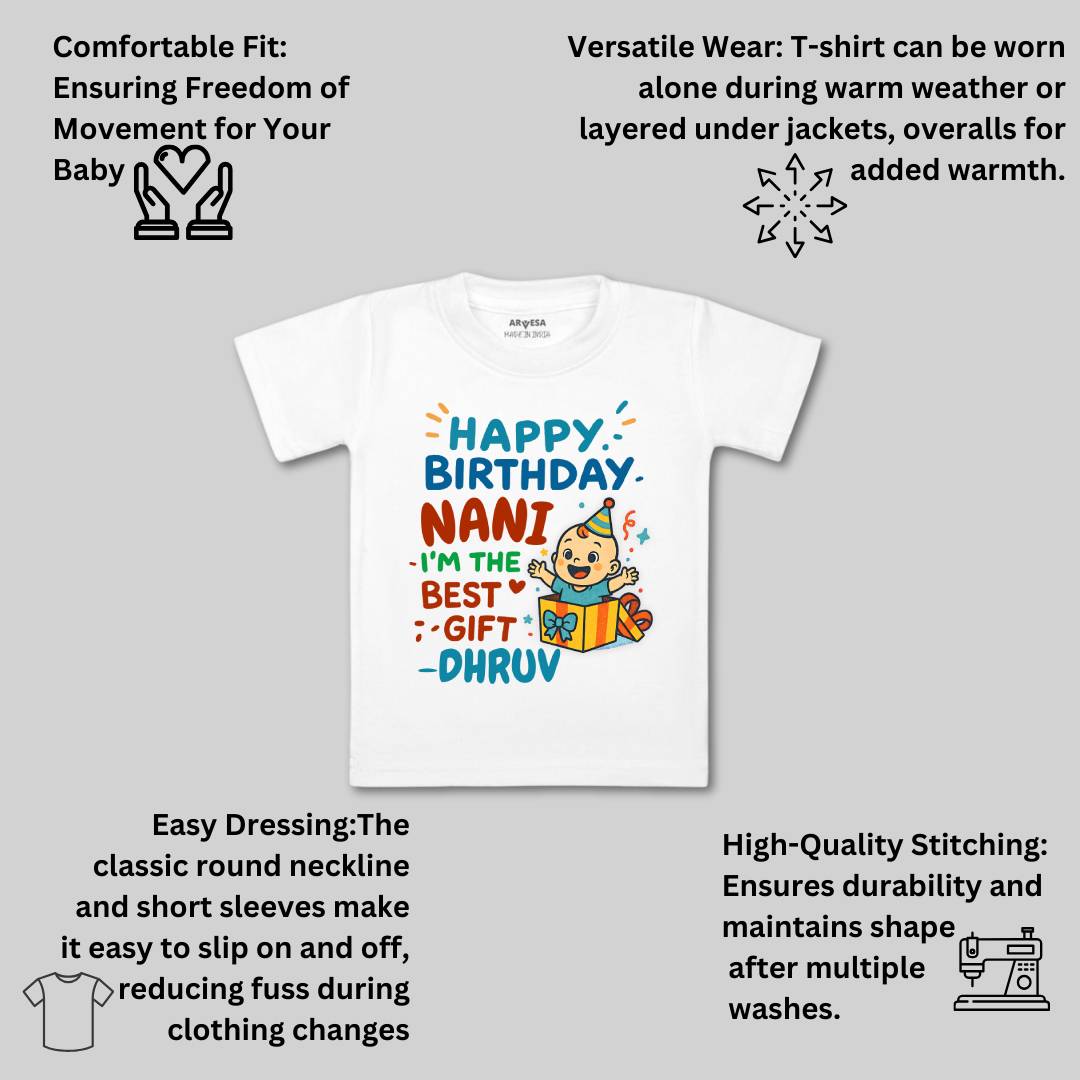 Arvesa Happy Birthday Nani Baby Boy & Girl Dress