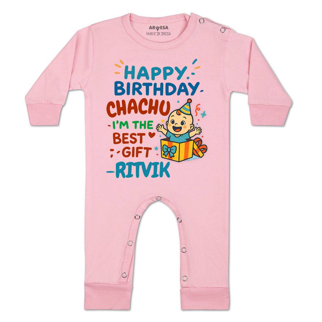 Arvesa Happy Birthday Chachu Baby Boy & Girl Dress