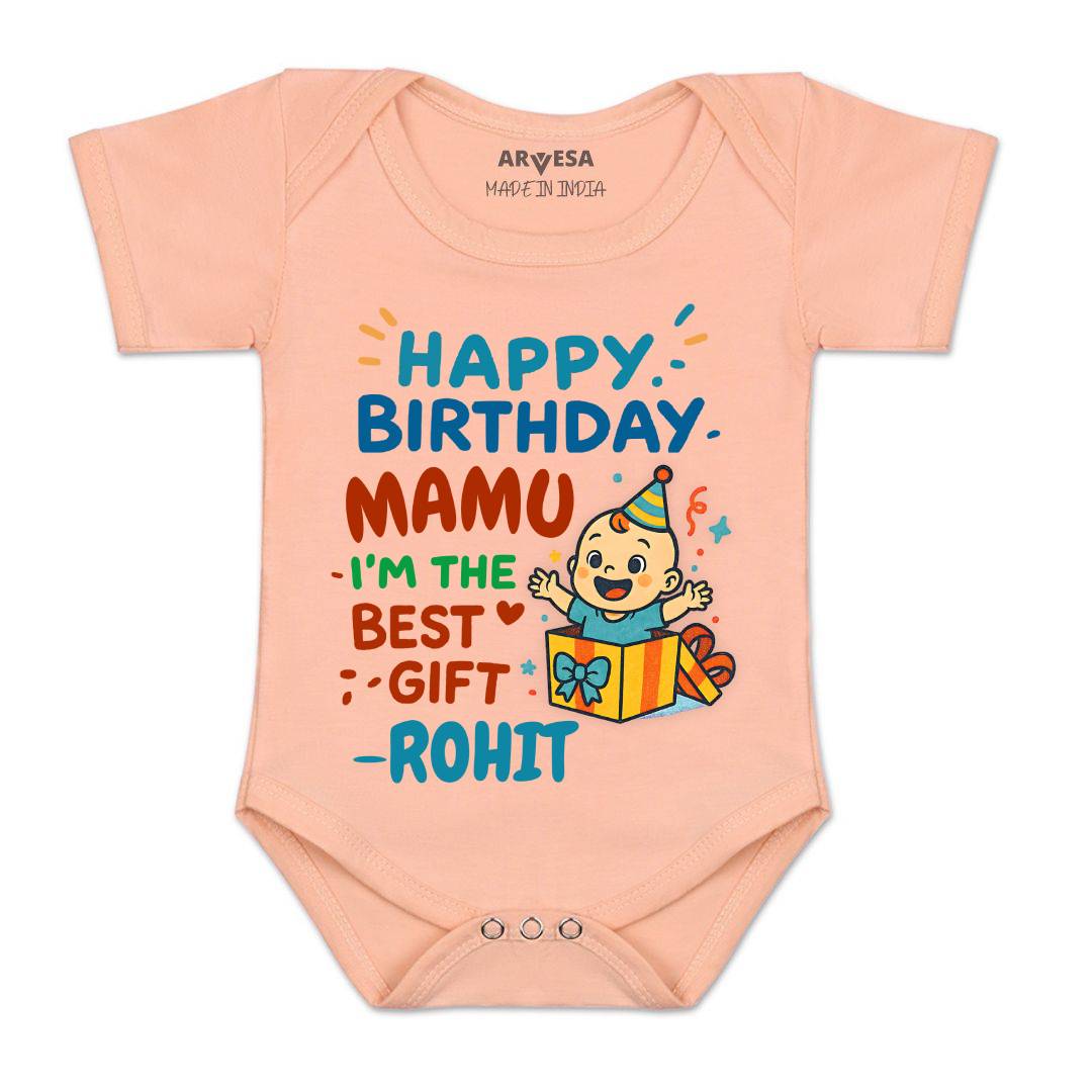 Arvesa Happy Birthday Mamu Baby Boy & Girl Dress