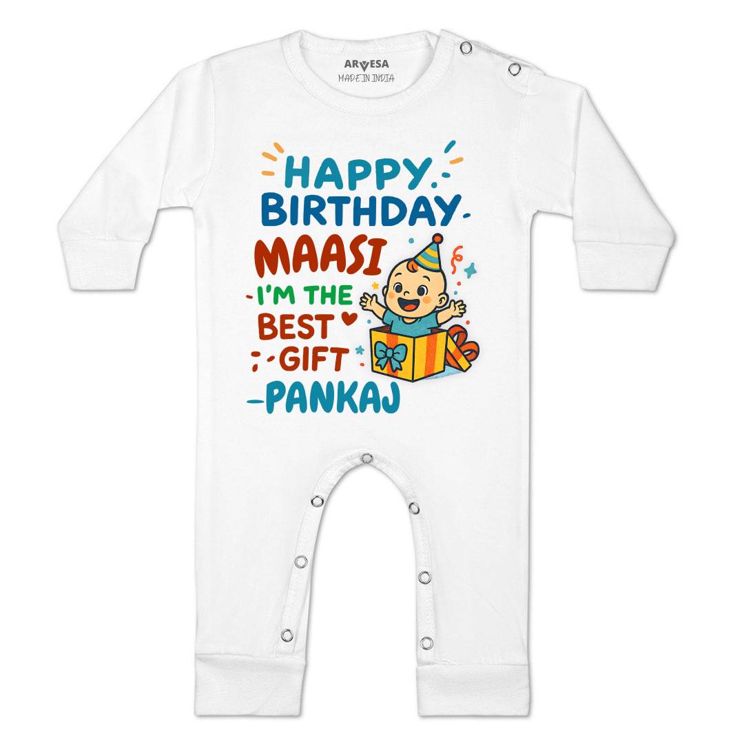 Arvesa Happy Birthday Maasi Baby Boy & Girl Dress