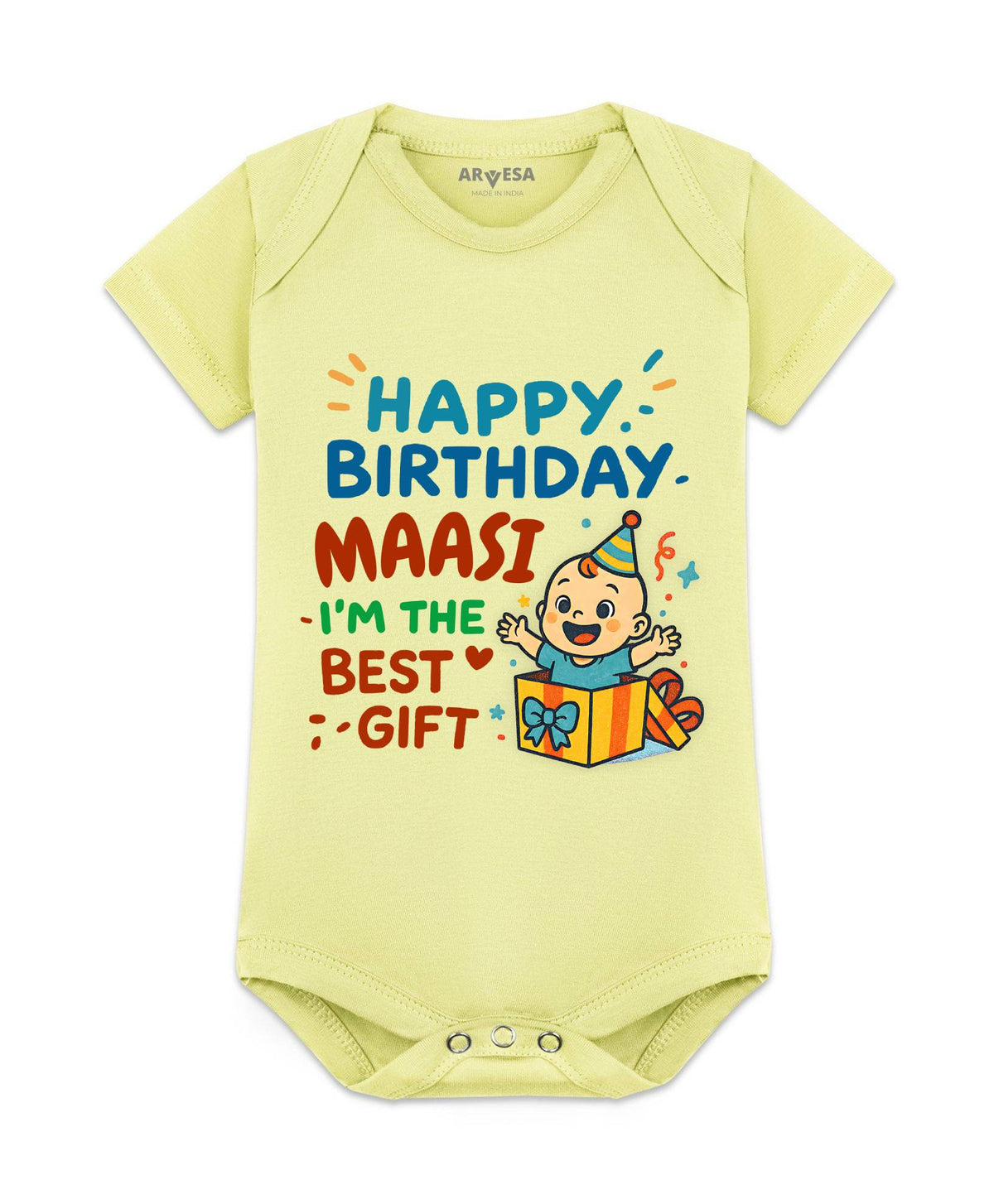 Happy Birthday Maasi Family Birthday - Romper