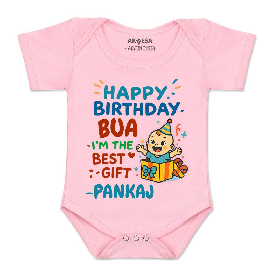 Arvesa Happy Birthday Bua Baby Boy & Girl Dress