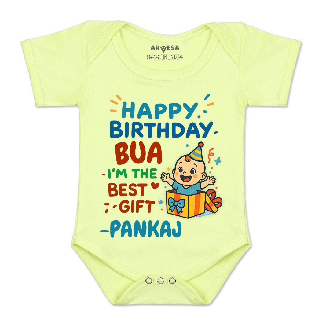 Arvesa Happy Birthday Bua Baby Boy & Girl Dress