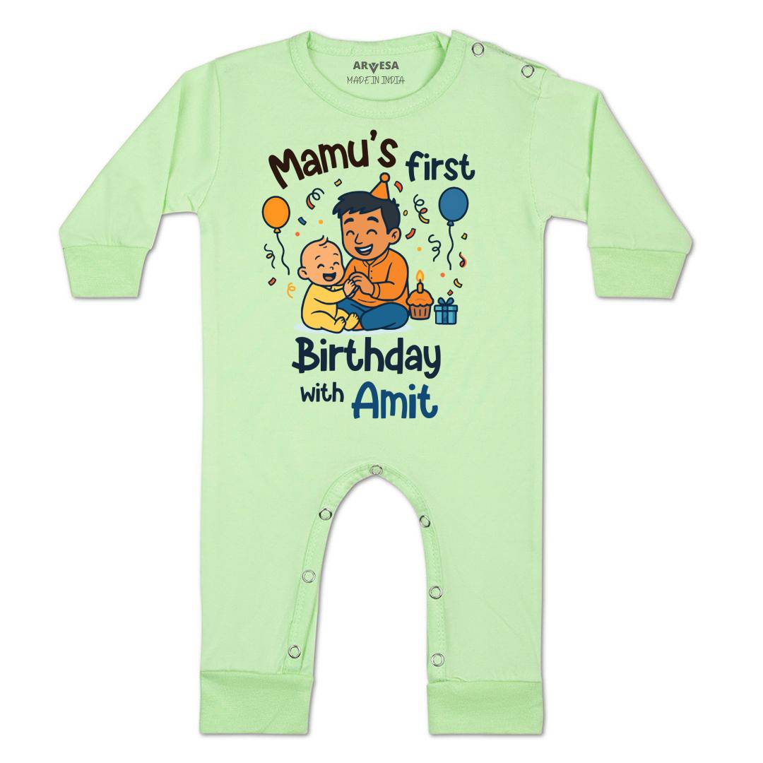 Arvesa Mamu First Birthday With Me Baby Boy & Girl Dress