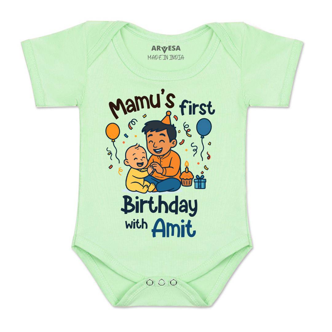 Arvesa Mamu First Birthday With Me Baby Boy & Girl Dress