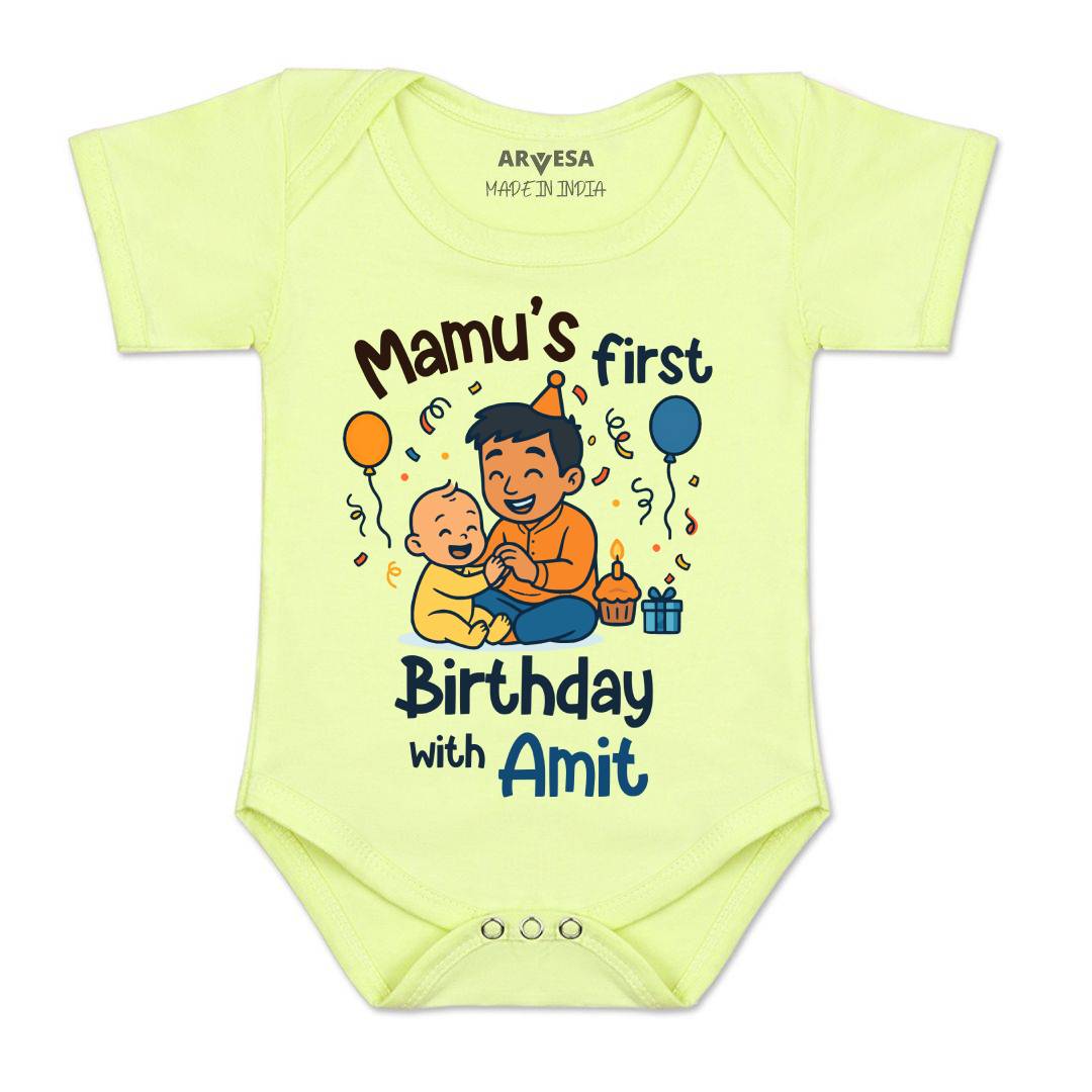 Arvesa Mamu First Birthday With Me Baby Boy & Girl Dress