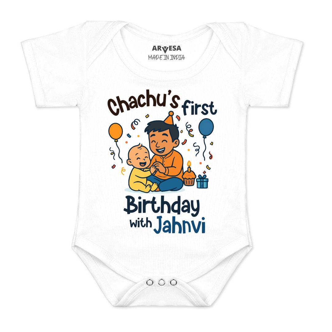 Arvesa Chachu First Birthday With Me Baby Boy & Girl Dress