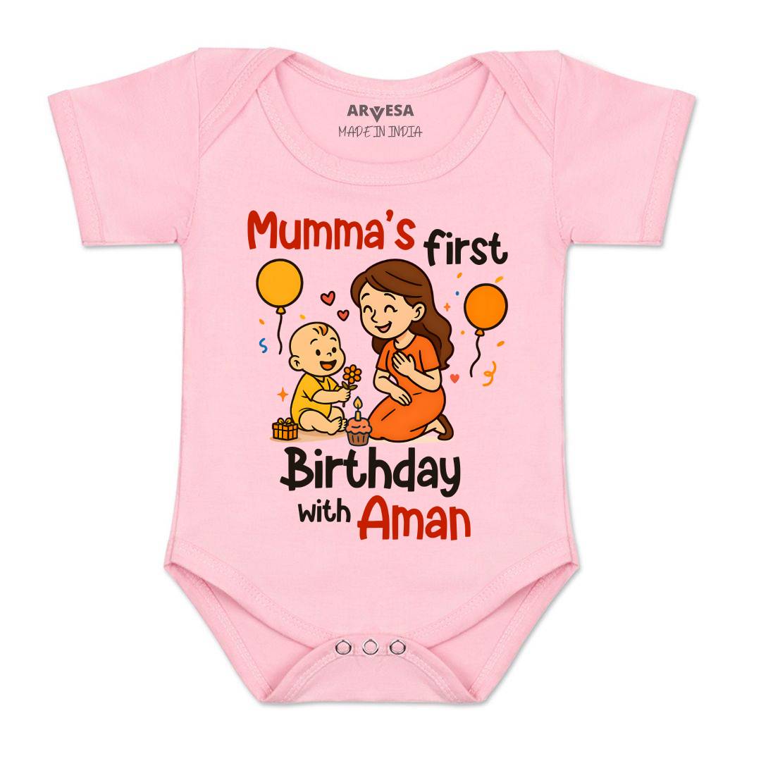 Arvesa Mumma First Birthday With Me Baby Boy & Girl Dress