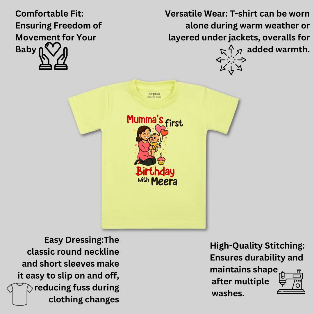 Arvesa Mumma First Birthday With Me Baby Boy & Girl Dress