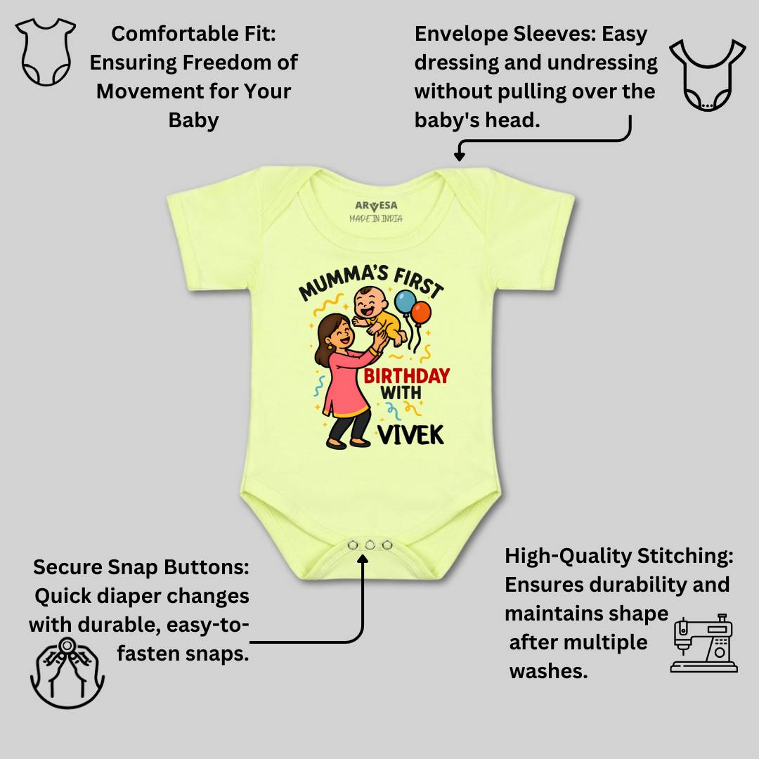 Arvesa Mumma First Birthday With Me Baby Boy & Girl Dress