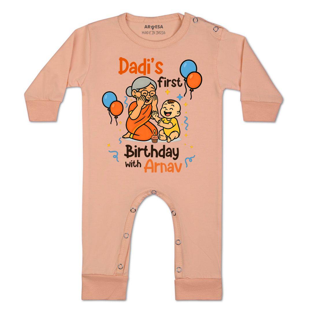 Arvesa Dadi First Birthday With Me Baby Boy & Girl Dress