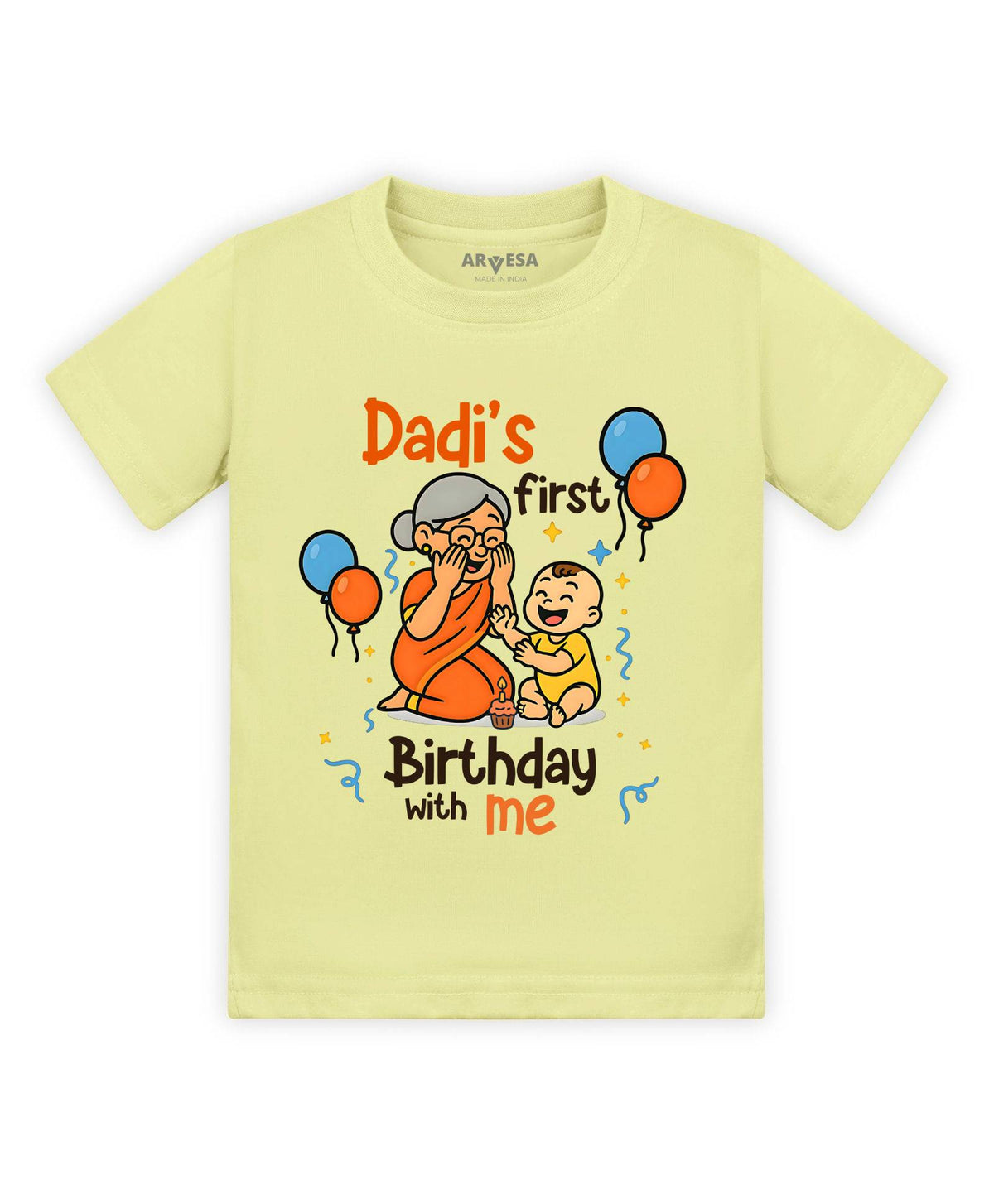 Dadi First Birthday With Me Family Birthday - T-shirt