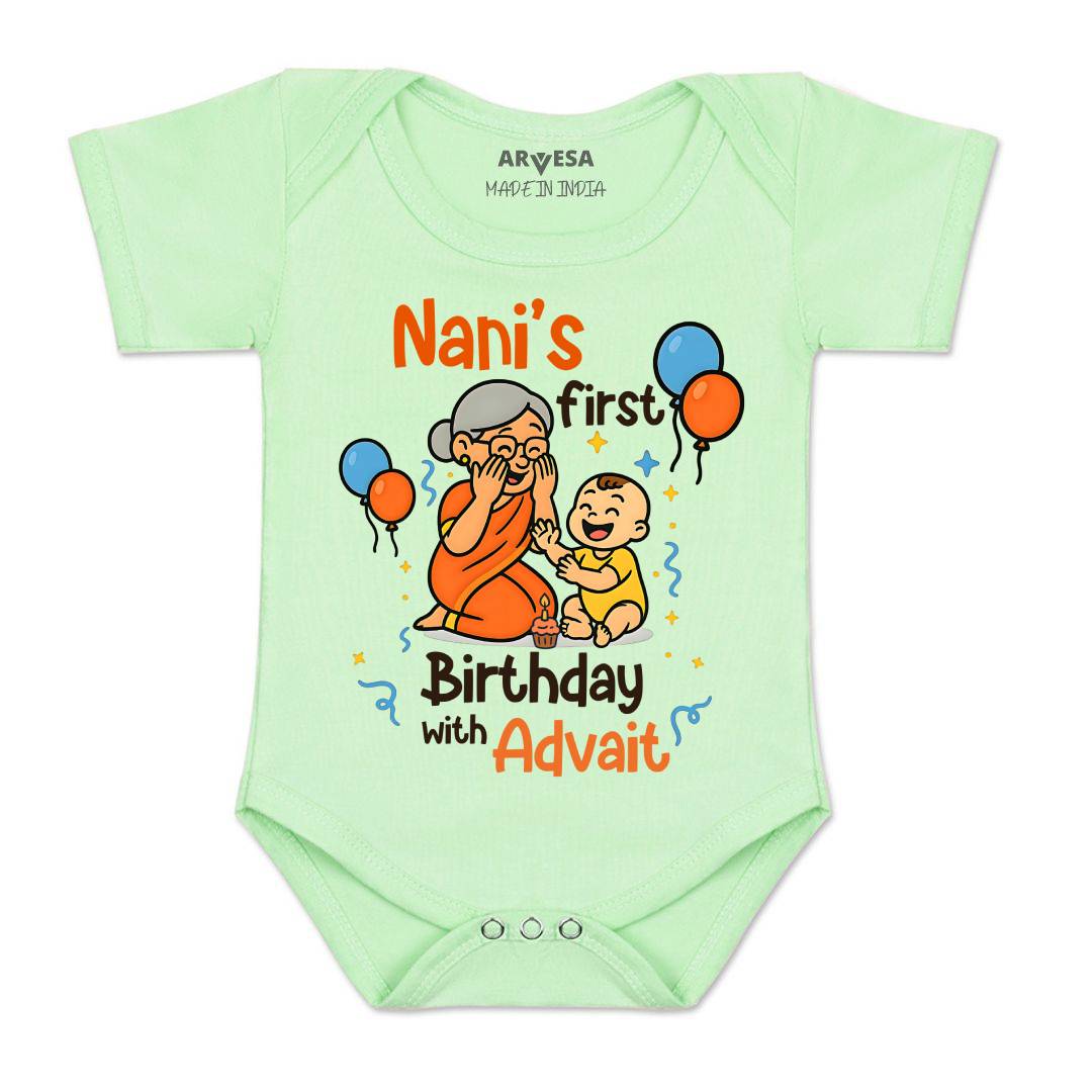 Arvesa Nani First Birthday With Me Baby Boy & Girl Dress