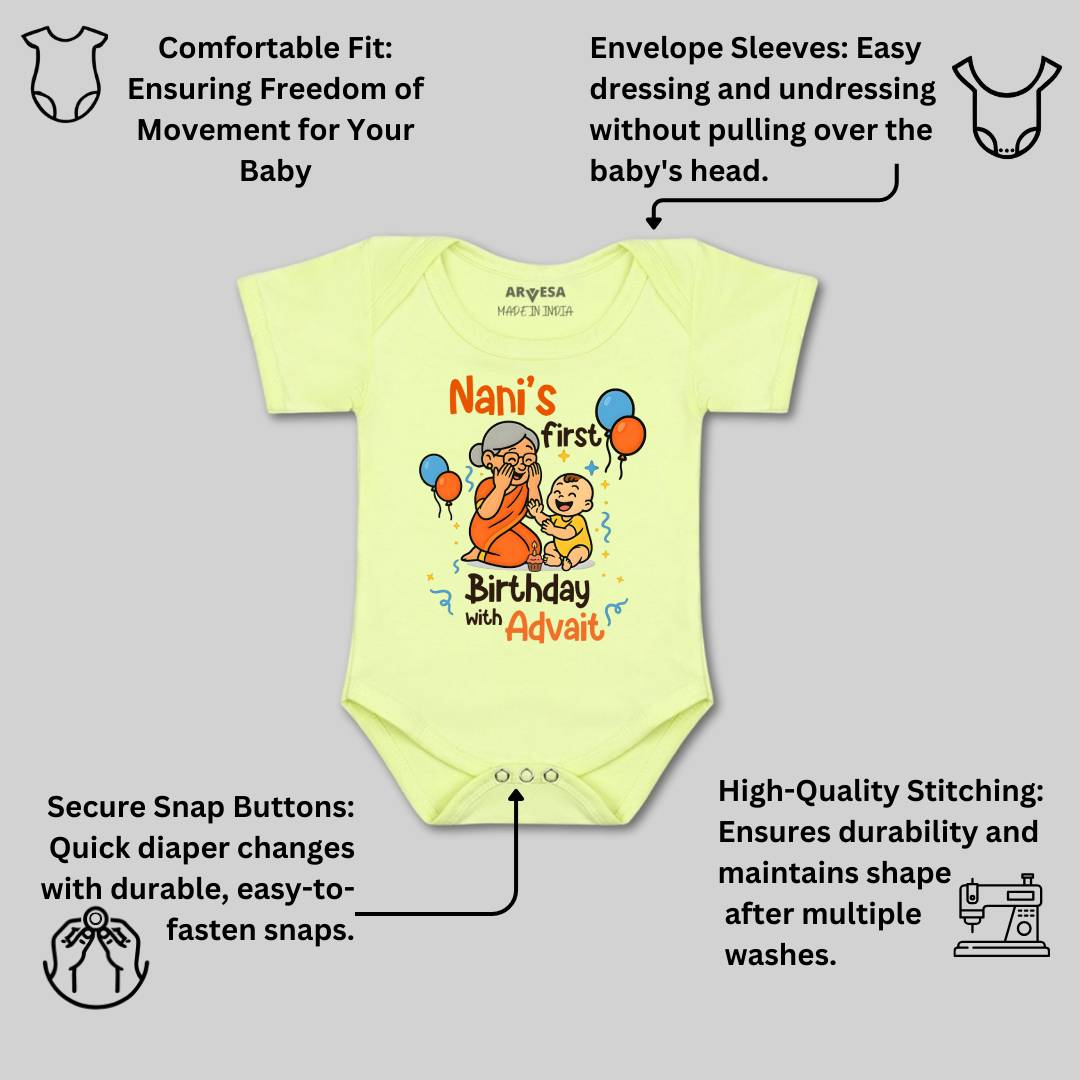 Arvesa Nani First Birthday With Me Baby Boy & Girl Dress