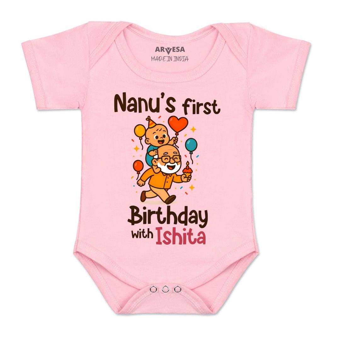 Arvesa Nanu First Birthday With Me Baby Boy & Girl Dress