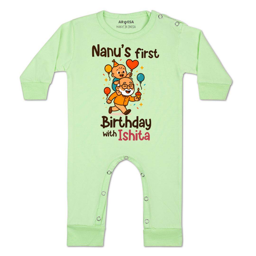 Arvesa Nanu First Birthday With Me Baby Boy & Girl Dress