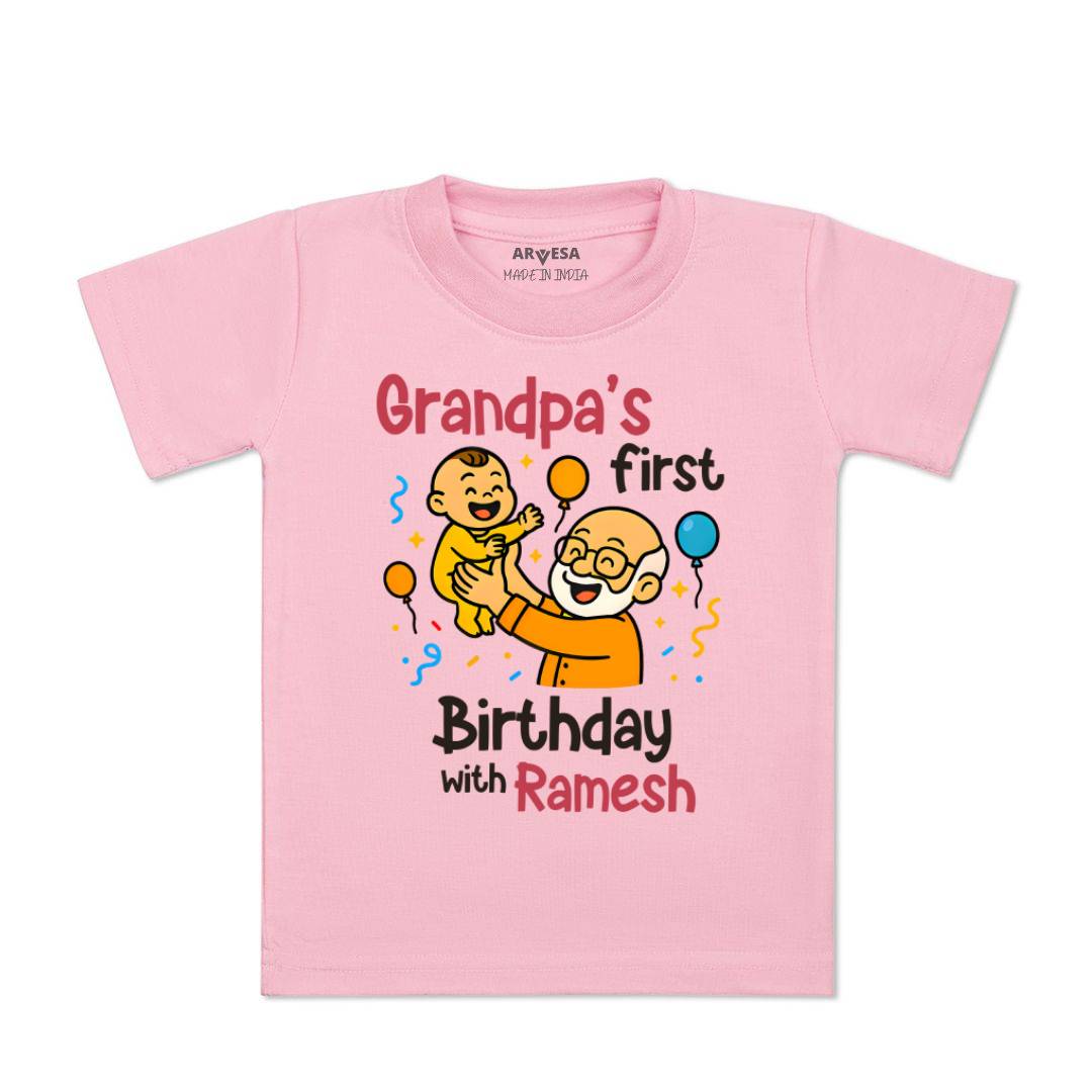Arvesa Grandpa First Birthday With Me Baby Boy & Girl Dress
