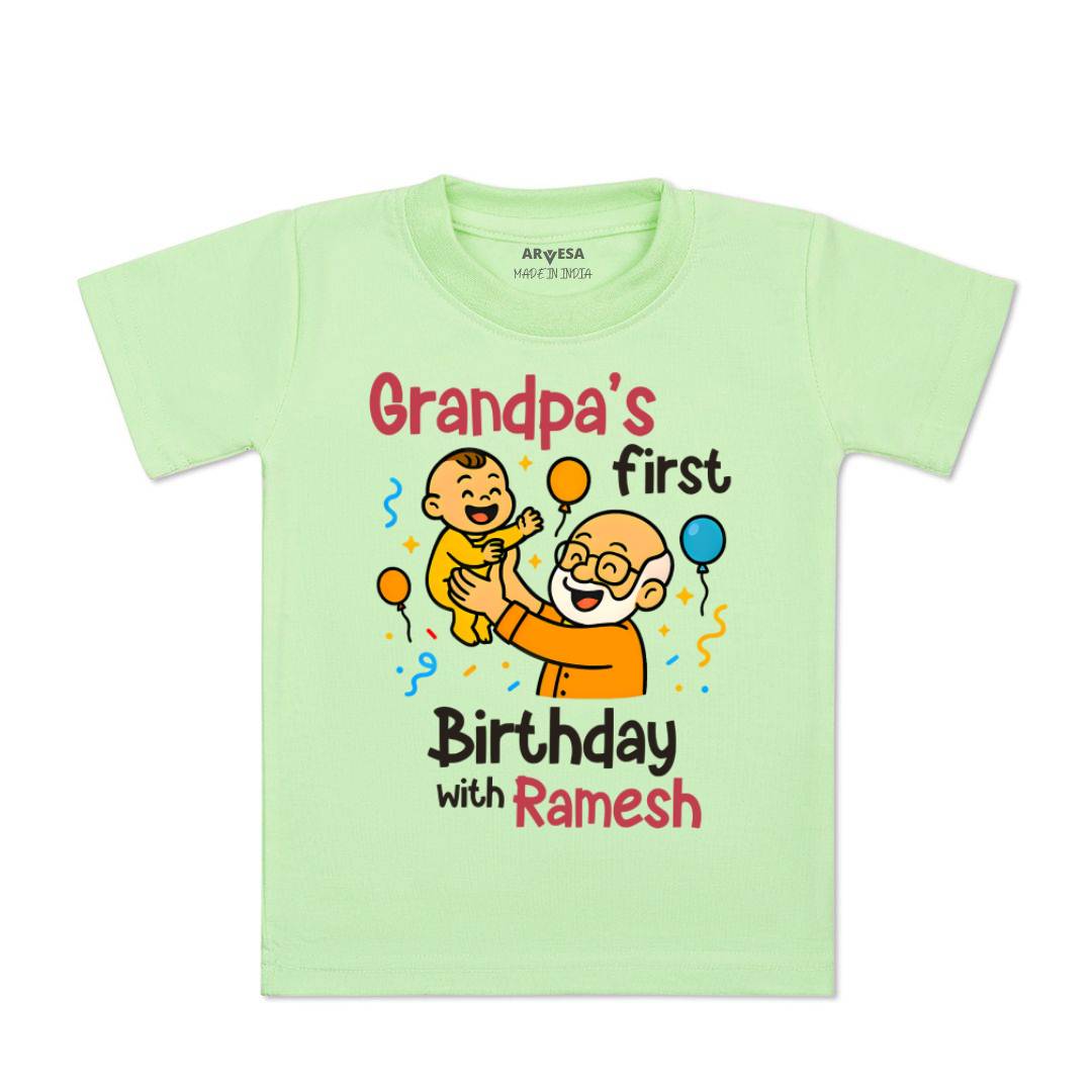 Arvesa Grandpa First Birthday With Me Baby Boy & Girl Dress