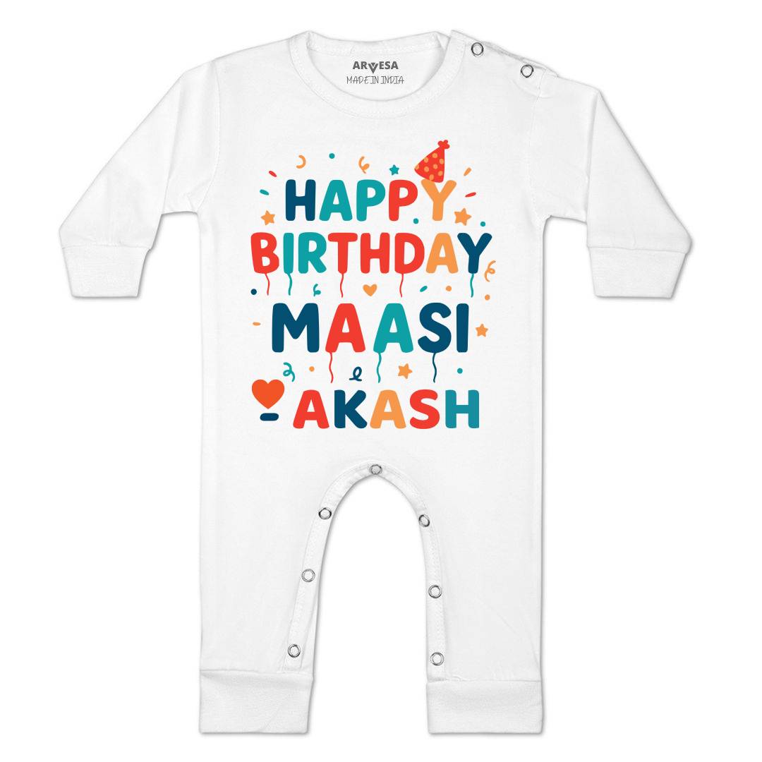 Arvesa Happy Birthday Maasi Baby Boy & Girl Dress